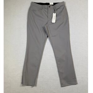 Calvin Klein Men's Slim-Fit Performance Stretch Pants Alloy 36x32 $99